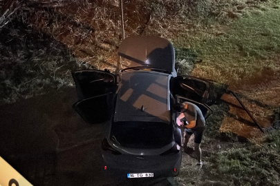 Navigasyon yanlış yolu gösterdi, dereye uçtu: 1 yaralı