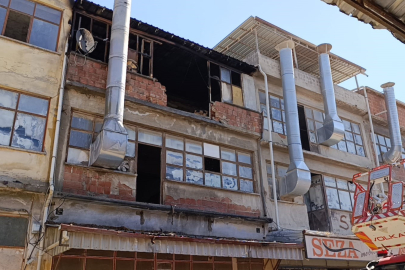 Mobilya imalathanesinde korkutan yangın