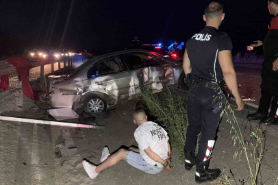 Bursa’da 100 kilometrelik kovalamaca bariyere çarpınca bitti