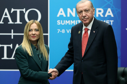 Cumhurbaşkanı Erdoğan, İtalya Başbakanı Meloni ile bir araya geldi
