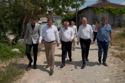 İnegöl Belediyesi kırsalda üst yapı hamlesini sürdürüyor