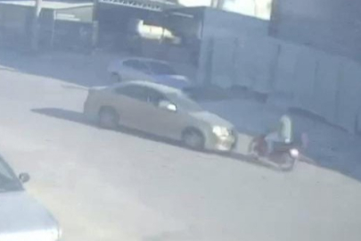 Otomobil ile motosiklet kafa kafaya çarpıştı: 1 yaralı