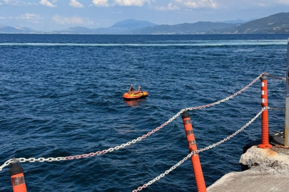 Şişme botla denize açılmıştı, panik anları ortaya çıktı