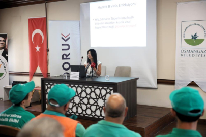 Temizlik işçilerine "Hepatit B" eğitimi