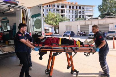 Bursa'da kontrolden çıkan motosiklet dere yatağına uçtu: 1 yaralı