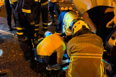 Kamyona çarpan tırın kupası dorseden ayrıldı: 1 ağır yaralı