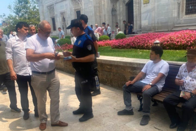 Bursa’da polisten vatandaşlara güvenlik bilgilendirmesi