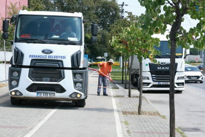 Osmangazi’de yeşil alanlarda titiz çalışma