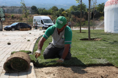 Dostum kamp alanında çalışmalar sürüyor