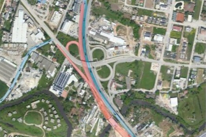 Bursa'da Geçit Köprüsü bağlantı yollarında 15 günlük çalışma