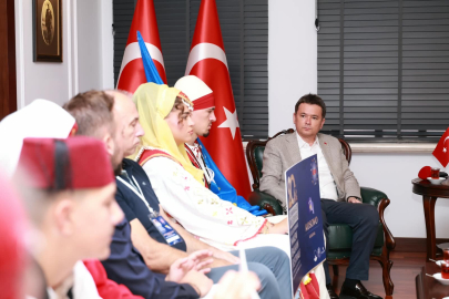 Balkan Festivali’nin Konuklarından Başkan Aydın’a Teşekkür Ziyareti