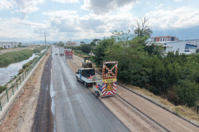 Büyükşehir Samanlı Bağlantı yolunu yeniledi