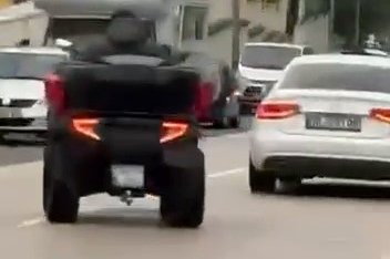 ATV ile drift attı, o anlar kameraya yansıdı