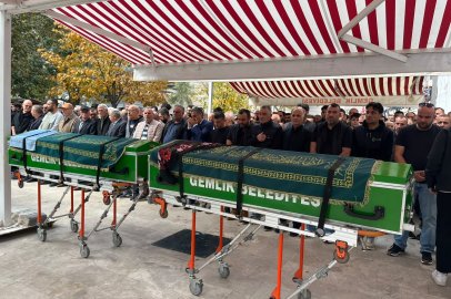 Gemlik'te cinayet kurbanı çift toprağa verildi
