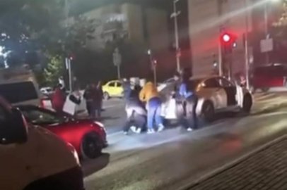 Bursa'da iki aile arasındaki kavga kamerada