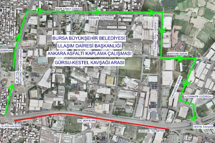 Ankara yolu'nda trafik düzenlemesi