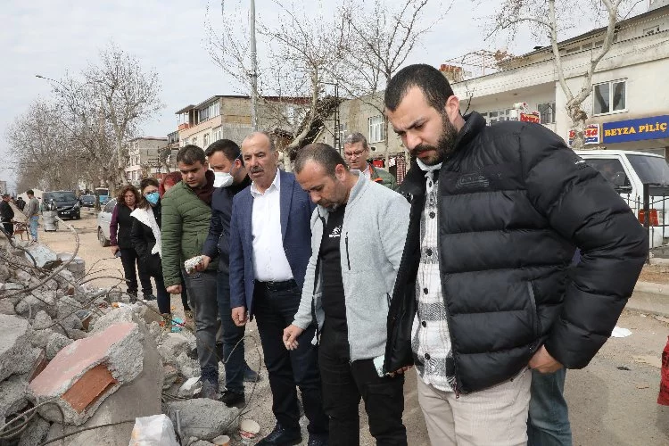 Başkan Türkyılmaz deprem bölgesinde