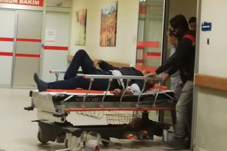Bursa'da bir çalışan ilk iş gününde hastanelik oldu