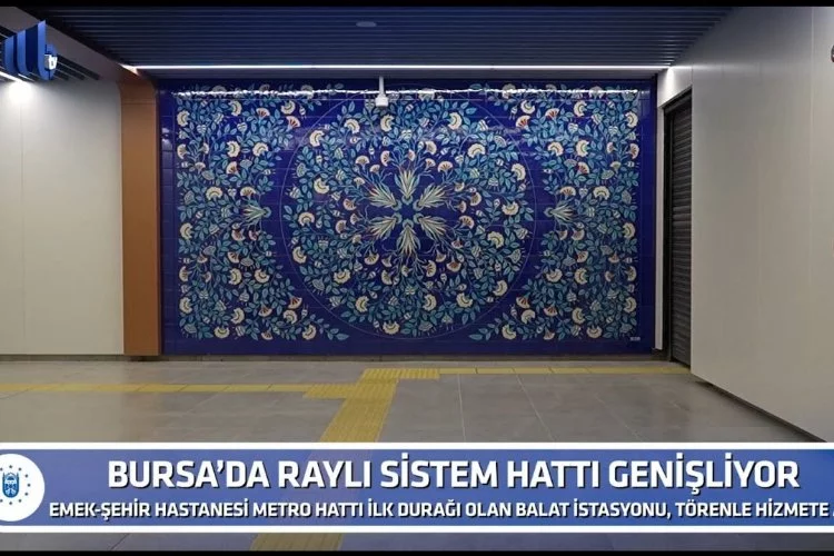 Bursa’da raylı sistem hattı genişliyor
