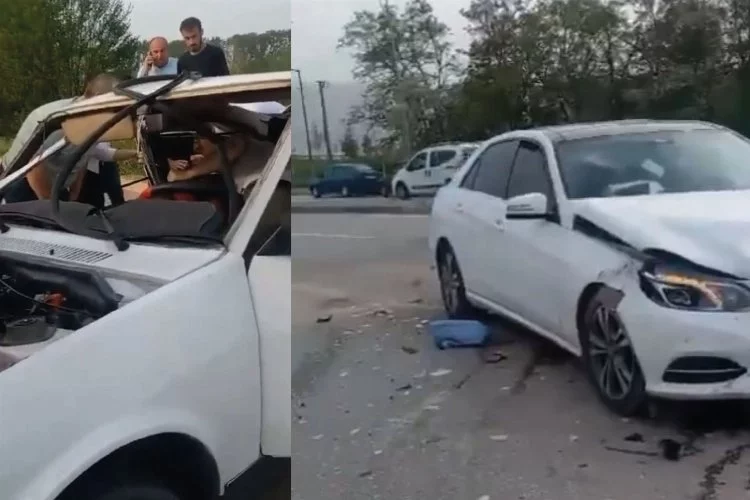 Bursa’da Tofaş otomobil hurdaya döndü: 1 ölü