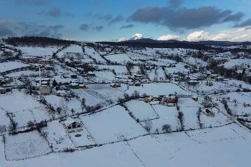 Bursa'dan kar manzaraları