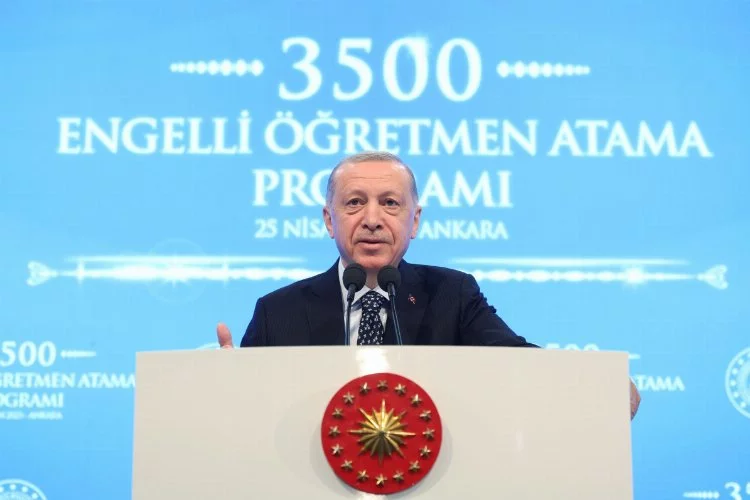 Cumhurbaşkanı Erdoğan, 3 bin 500 Engelli Öğretmen Ataması Programı'nda konuştu