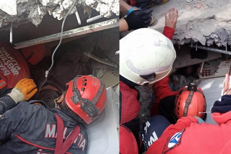 Elazığ Belediyesi itfaiye ekiplerinden hayatta tutan 'dokunuş'