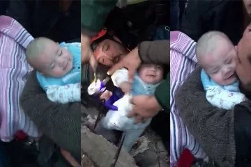 Gaziantep'te 4 aylık Duru bebek enkazdan sağ çıkarıldı