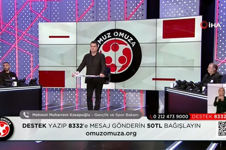 'Omuz Omuza' kampanyasında 845.7 milyon lira yardım toplandı
