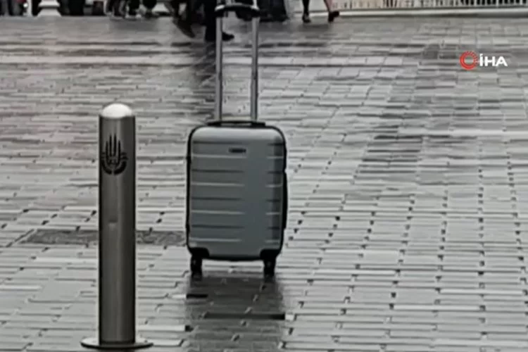 Taksim Meydanı'nda Kırgız turist bavulunu unuttu, polis alarma geçti