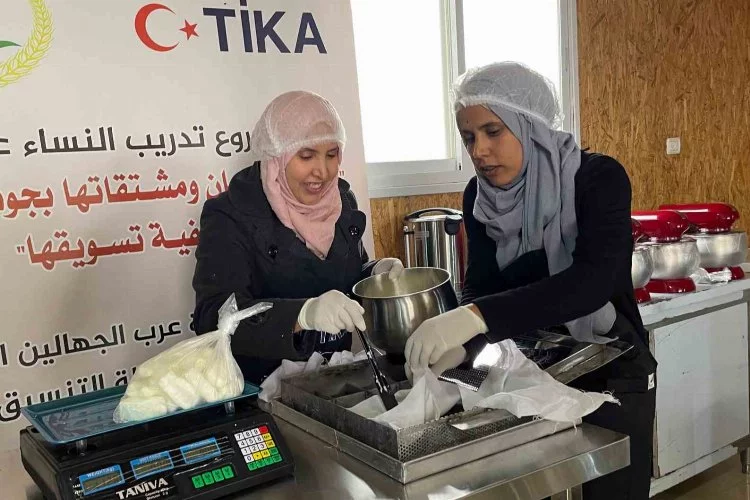 TİKA’dan Filistinli kadınlara yönelik imalathane ve eğitim desteği